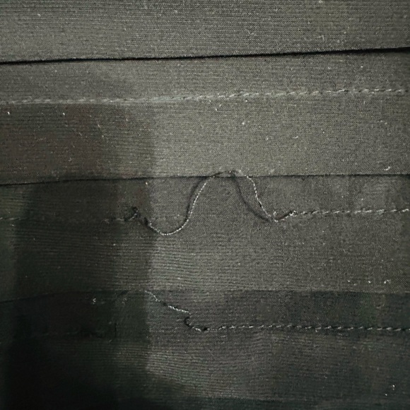 Adrianna Papell Black Asymmetrical Chiffon Dress - Picture 4 of 4